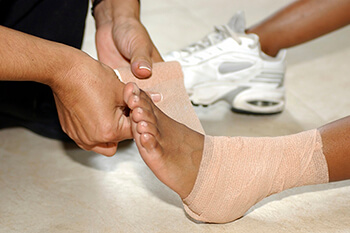 Ankle sprain treatment in the Davidson County, TN: Nashville (Belle Meade, Forest Hills, Berry Hill, Oak Hill, Forest Hills, Goodlettsville) and Sumner County, TN: Hendersonville areas